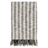 Stripe Natural Black Throw