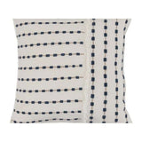 Ivory Navy Pillow
