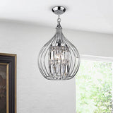 3-Light Foyer Semi Flush Mount