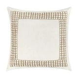 White Plaid Pillow