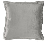 Gray velvet pillow